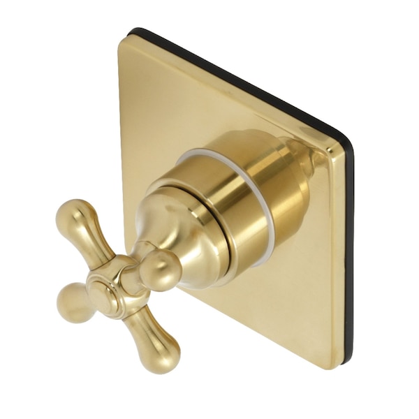 Kingston Brass KS3047AX Single-Handle Three-Way Diverter Valve with Trim Kit, Brushed Brass KS3047AX - main